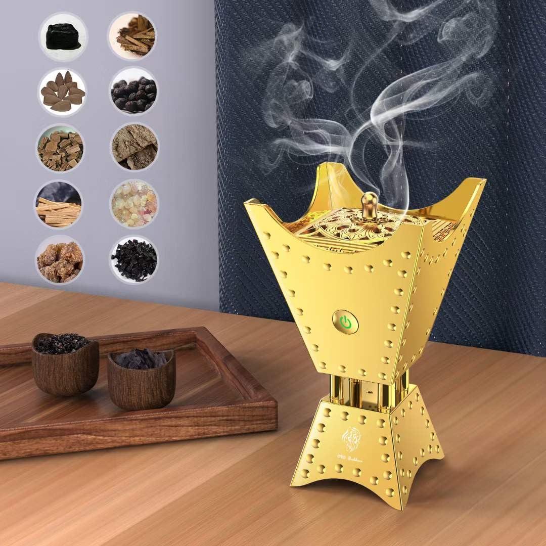 Bakhoor Arabic Electric Incense Oud Burner with Full Quran Muslim Speaker – SQ-668